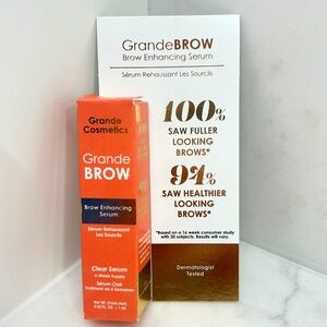 GrandeBROW Brow Enhancing Serum - NIB - 6-Week Supply (0.03 fl oz) - 1x Daily